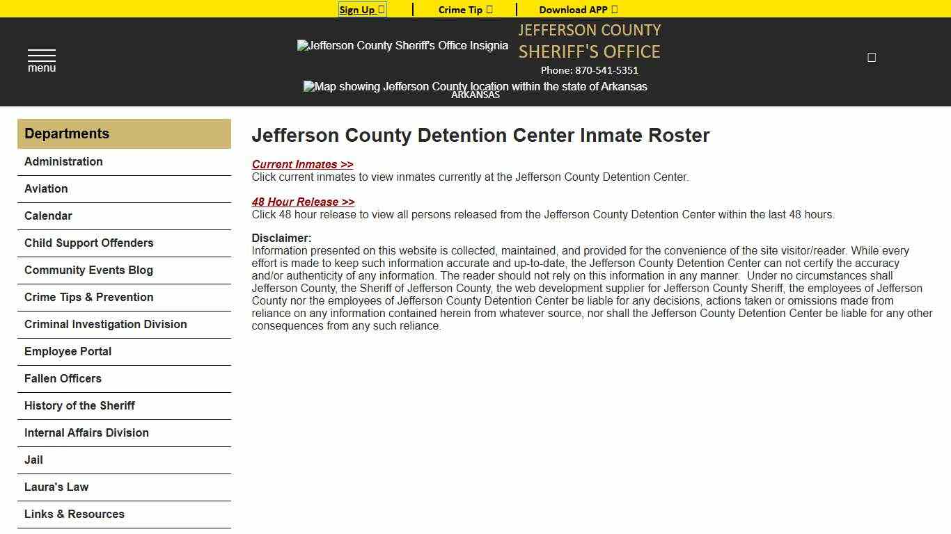 Roster Choose - Jefferson County Sheriff AR